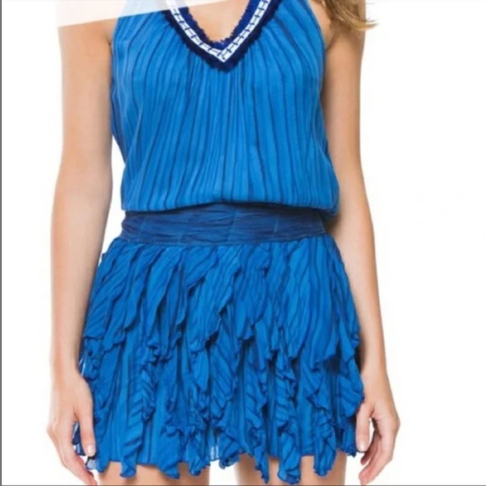 Poupette St Barth Beline Fringe Neck Dress NWT